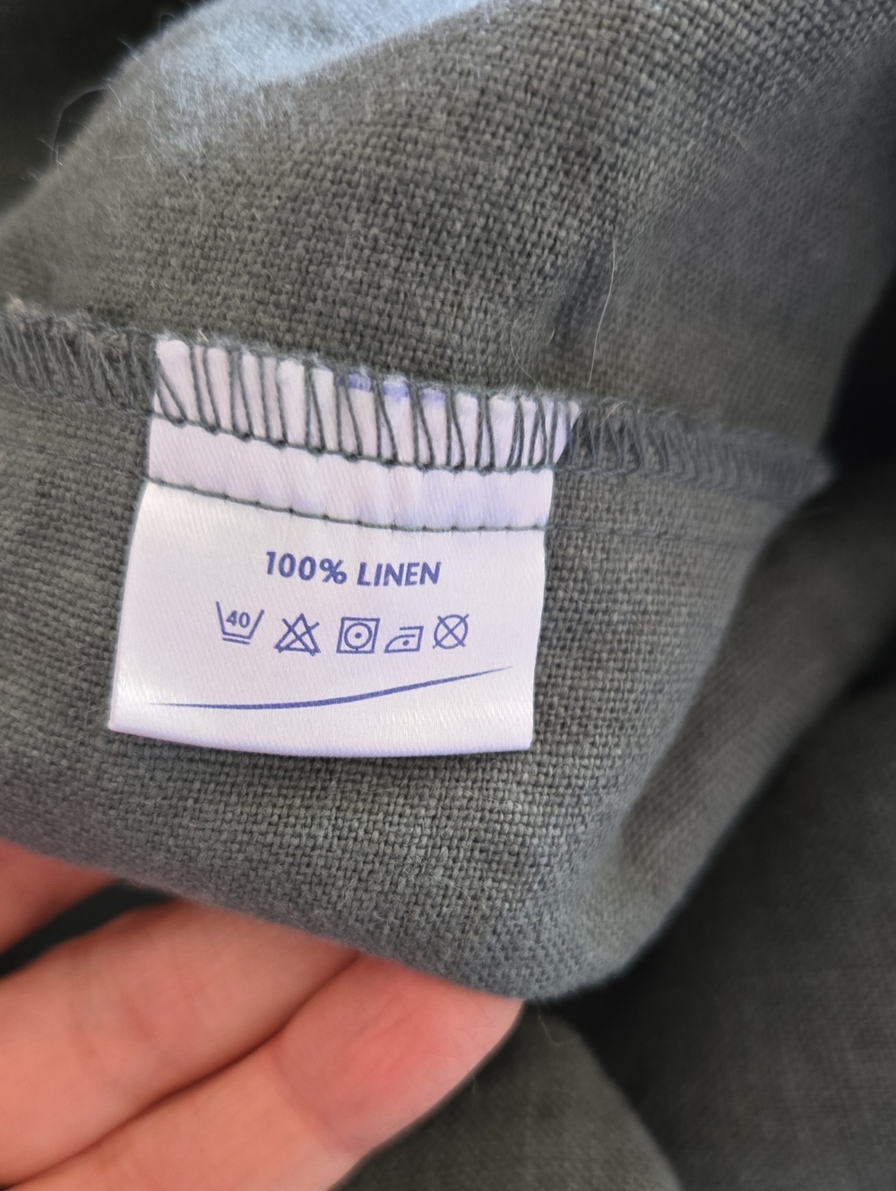 Large Linen Bag - Picture 3 of 4
